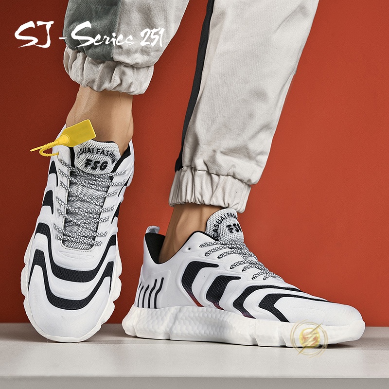 [JWALK] Sepatu Sneakers Pria Trendy Kualitas Import Super Premium FREE kaos kaki- 251