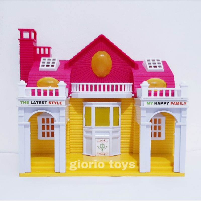 Mainan Anak Rumah Rumahan Hello Kitty Mini House 545A Mainan Istana Kastil Villa / Rumah Boneka