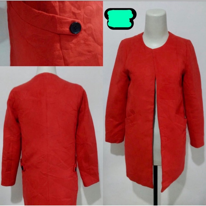 preloved Coat Wool branded