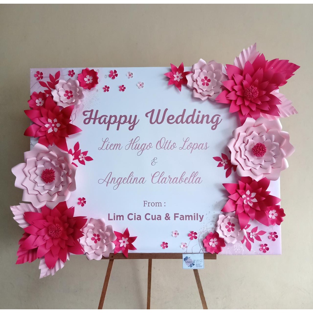 Karangan Bunga Papan Semarang / Karangan Bunga Papan Indoor / Bunga Papan Ucapan Size S