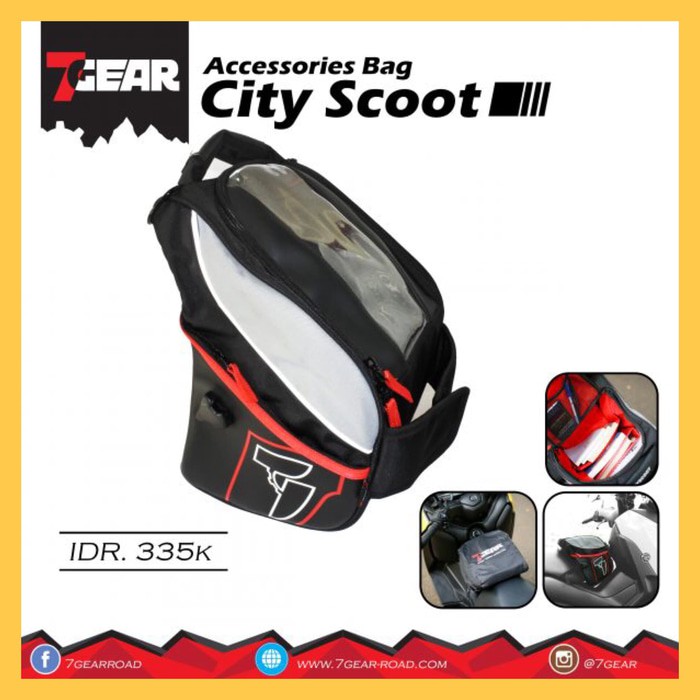 7GEAR City Scoot Tunnel Bag Maxi Scooter NMAX XMAX TMAX PCX Aerox Limited