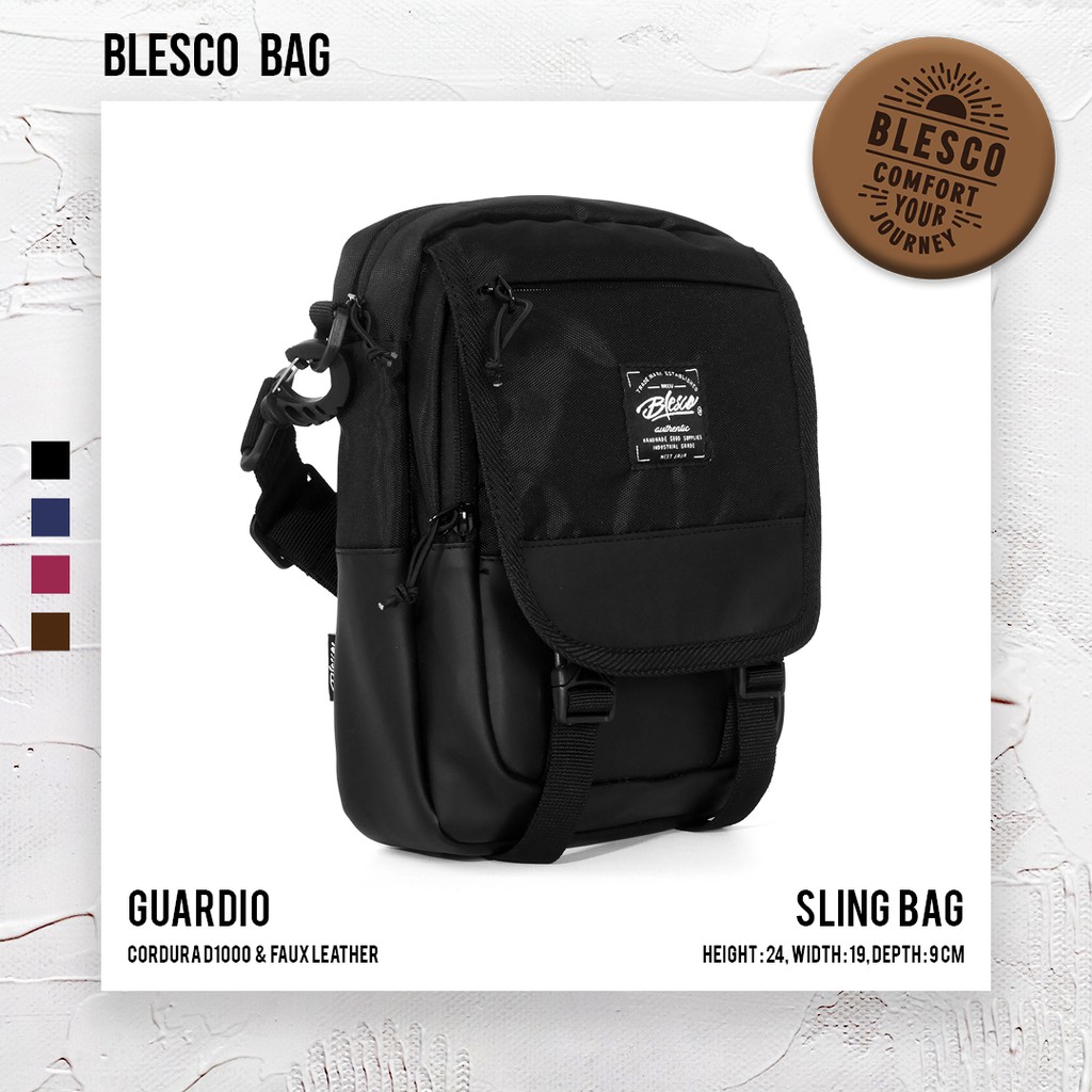 Tas Selempang Pria Kerja Kantor Ngevlog Premium - Blesco Guardio