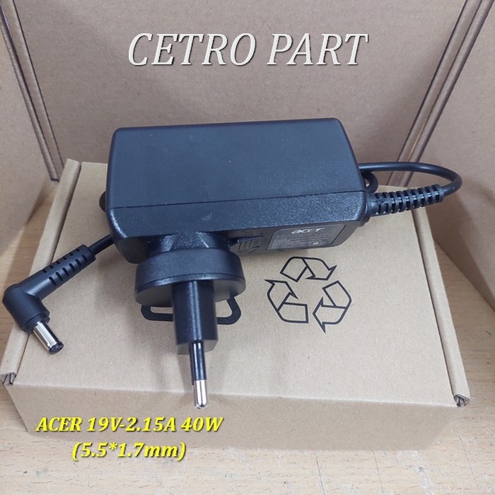 Adaptor Charger Acer Aspire One 722 725 756 522 533 Original 19v-2.15a BERGARANSI