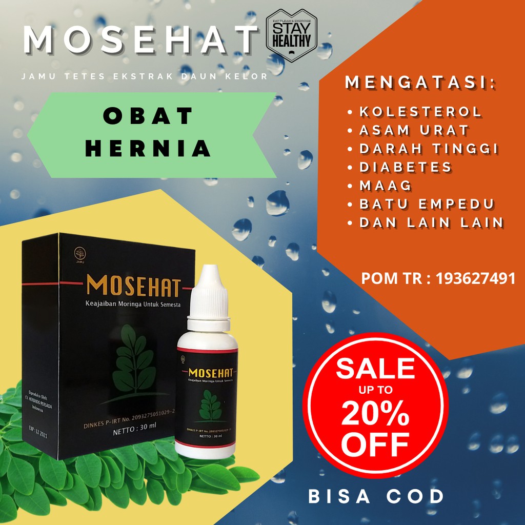 Mosehat Obat Hernia Herbal Halal BPOM