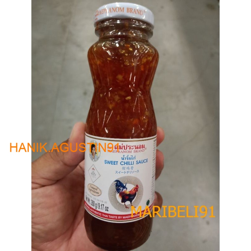 

MAEPRANOM DIPPING SWEET CHILLI SAUCE 260gr maribeli91