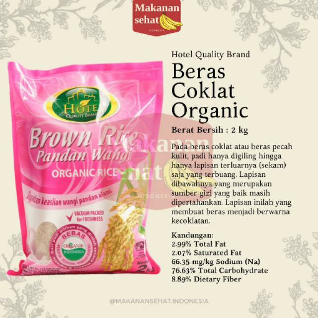 

Hotel Beras Coklat Brown Rice 2 Kg