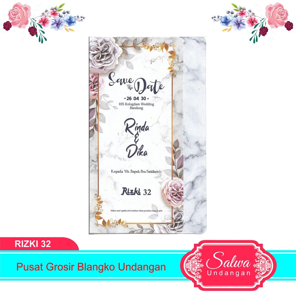 Blangko Undangan Rizki 32 Harga Murah