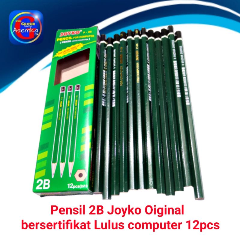 [GPA] Pensil 2B Joyko bersertifikat Lulus Uji computer 12pcs