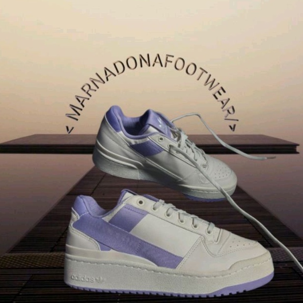 sepatu adidas forum bold x parley white violet sepatu original casual wanita
