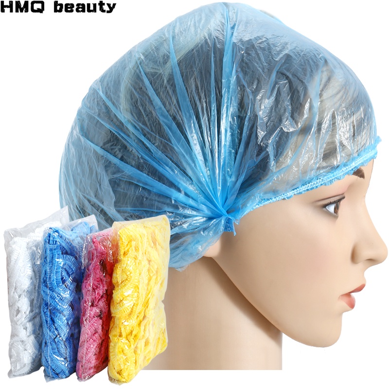 50pcs Topi Mandi Sekali Pakai Bahan Plastik Untuk SPA