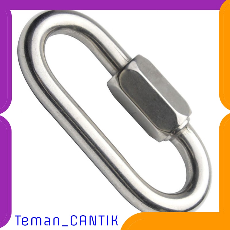 TC-ID067 XINDA KARABINER SAFETY LOCK STAINLESS STEEL - XD-8619