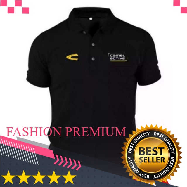 PROMO.. POLO LOGO SABLON HOT SALET-shirt CAMEL ACTIVE colar/T-shirt lelaki berkolar/short slevee / L