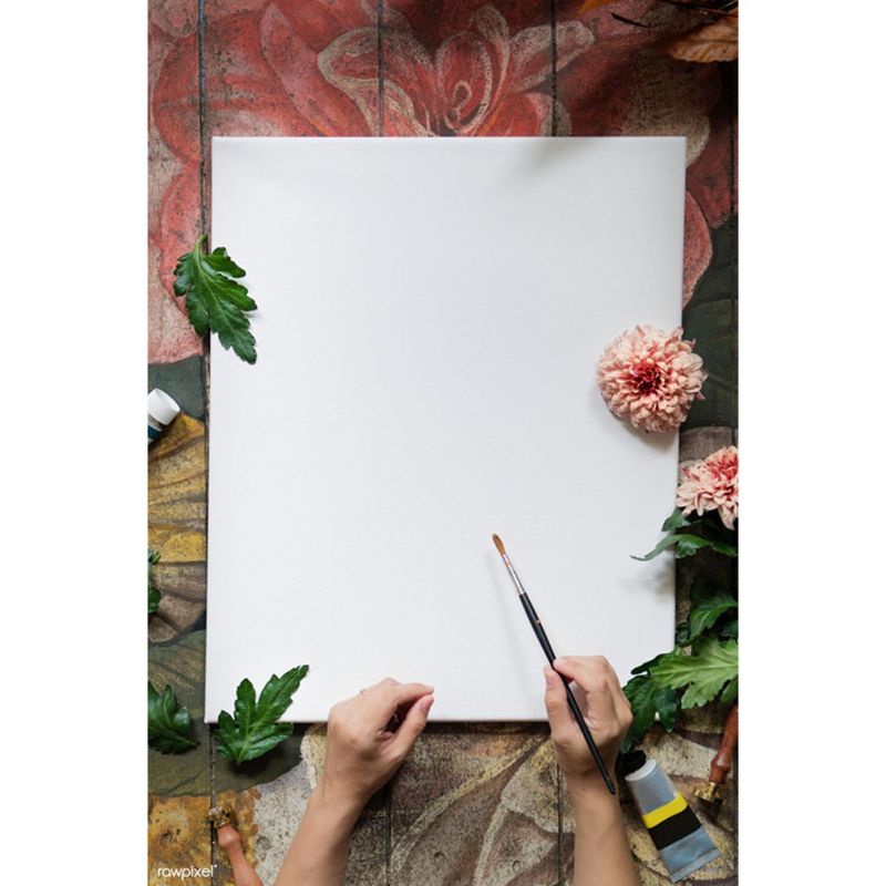 

kanvas lukis 25x25cm + spanram//kanvas putih//media lukis//kanvas//lukisan