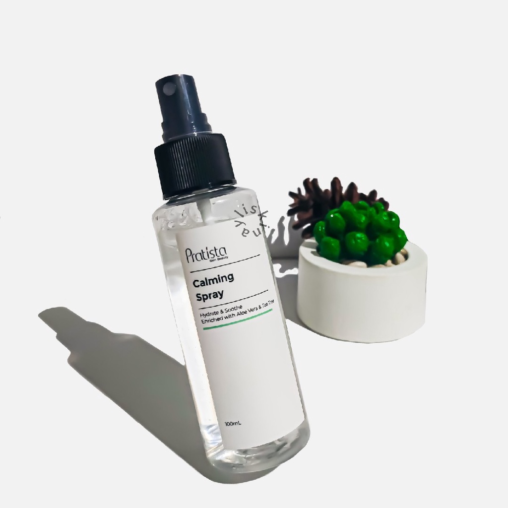 Pratista Calming Spray Wajah Cica Face Mist Pratista Skincare Pelembab Wajah Berjerawat Beruntusan Kulit Kering Berminyak BPOM