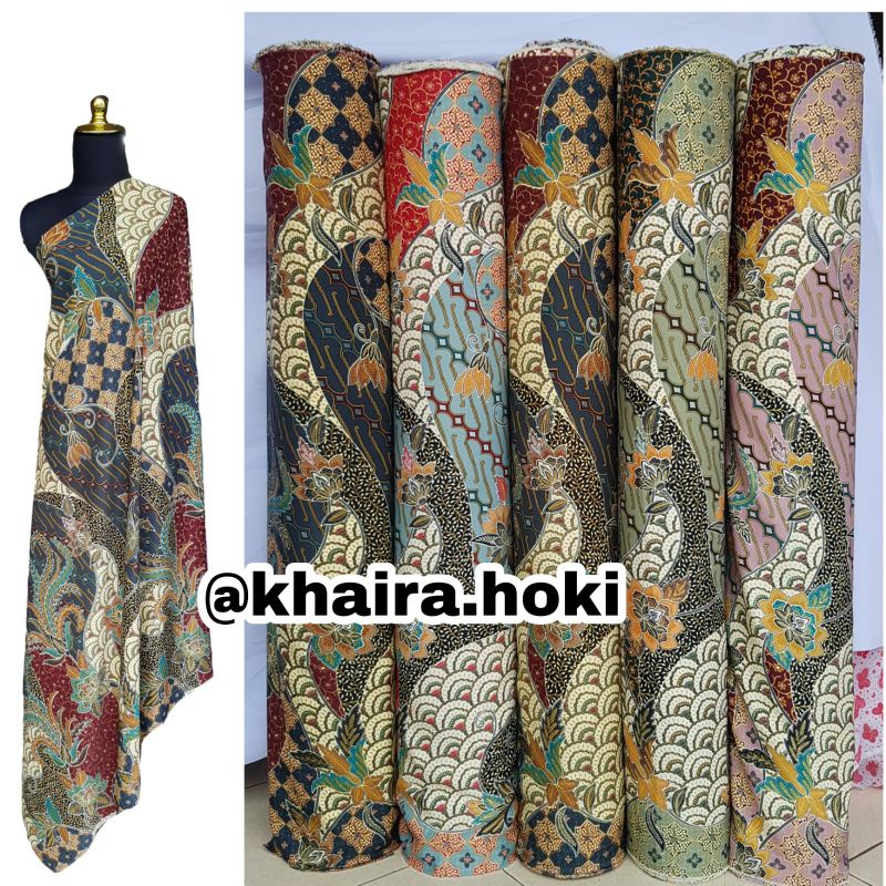 kain batik dobby warna pastel terbaru