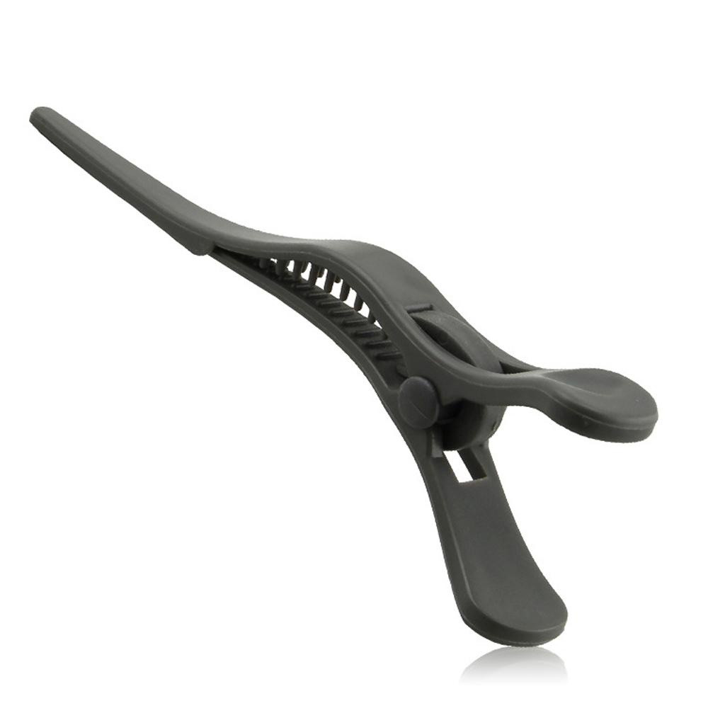 Agustina Hairdressing clip Portable Hitam Potong Rambut Hair pin Shark clip Klip Partisi Plastik