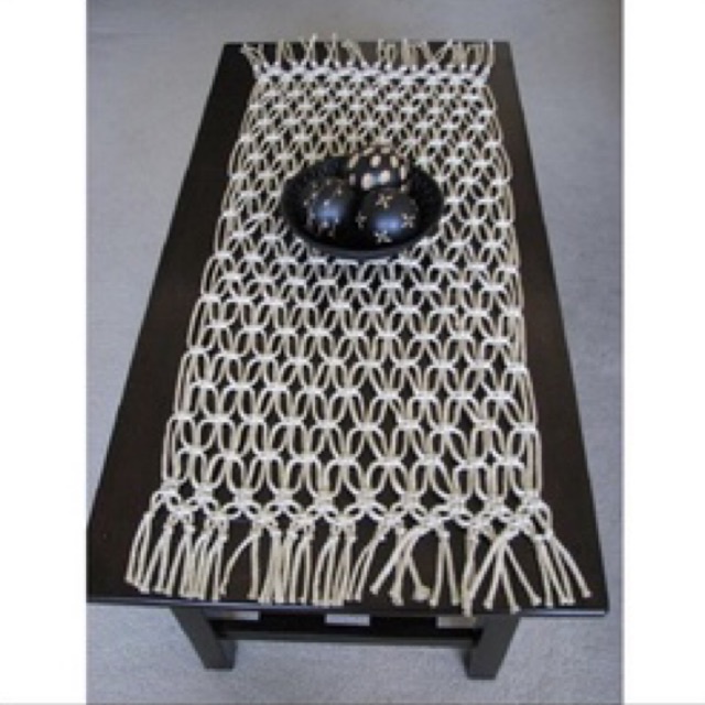 taplak macrame table runner