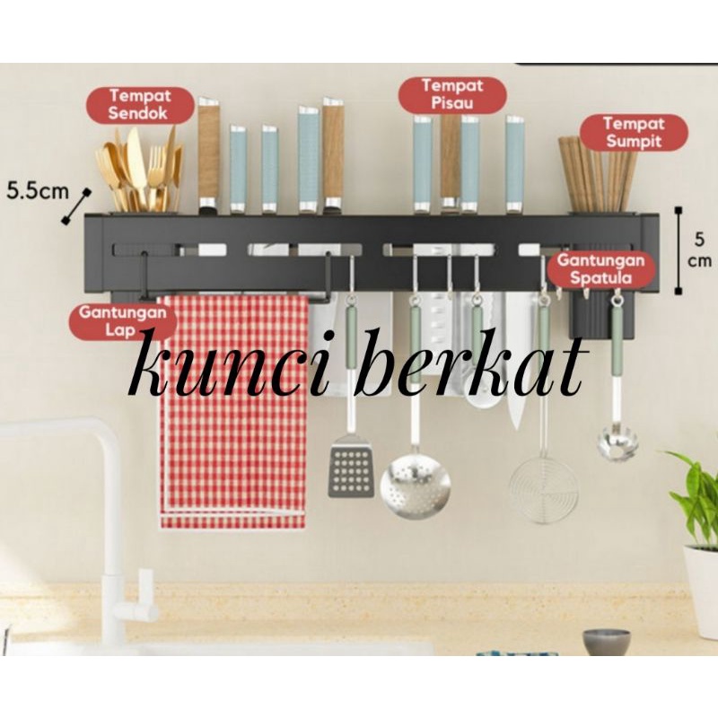 Rak Pisau/Rak Dapur/Rak Bumbu/Plangset Datar