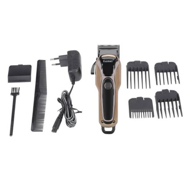 Hair Clipper Kemei KM-1990 Alat Mesin Cukur Rambut Cordless LCD Display