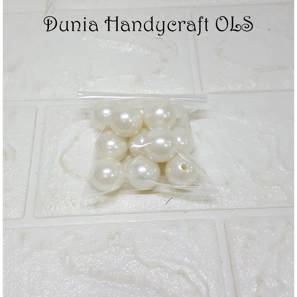 DIY Mote Mutiara 20 mm Charm Bahan Aksesoris Gantungan