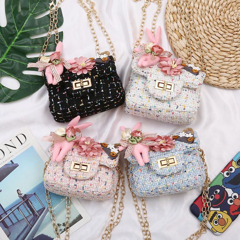 TAS17-Tas Anak Perempuan Selempang Chain Korea Fashion