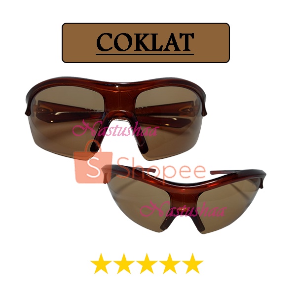 Kacamata Sport Kaca Mata Olahraga Sunglasses Uv 400 Fashion Gaya Untuk Pria dan Wanita Outdoor Unisex