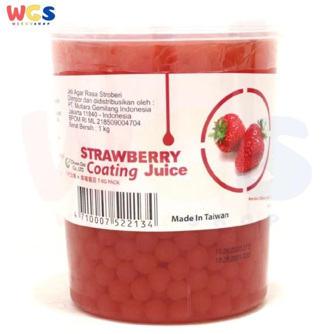 

Promo Awal tahun Chuan Dai Popping Boba Strawberry Coating Juice 1kg Promo Awal tahun