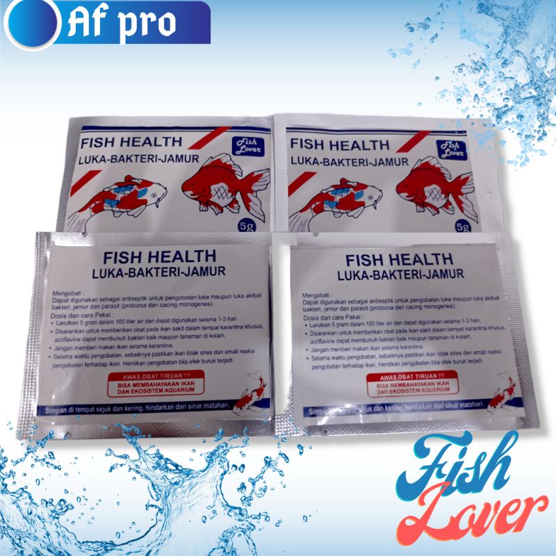 OBAT IKAN FISH LOVER ANTI JAMUR FISH HEALTH 5GR