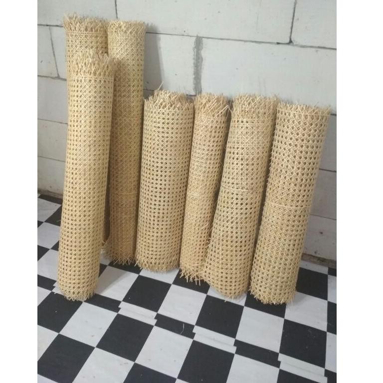 [ART. 905254] ANYAMAN ROTAN LEMBARAN MOTIF BULAT ALAMI