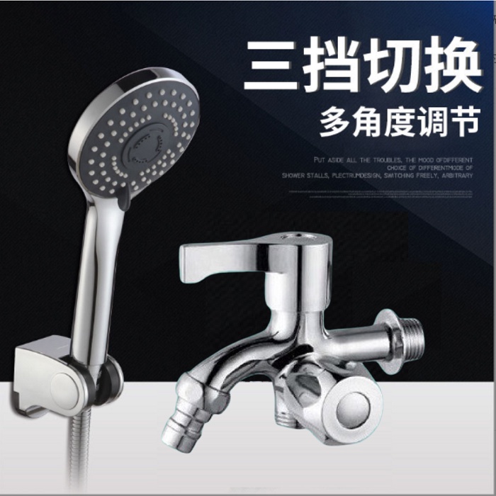 paket hand shower mandi kran cabang stainless steel