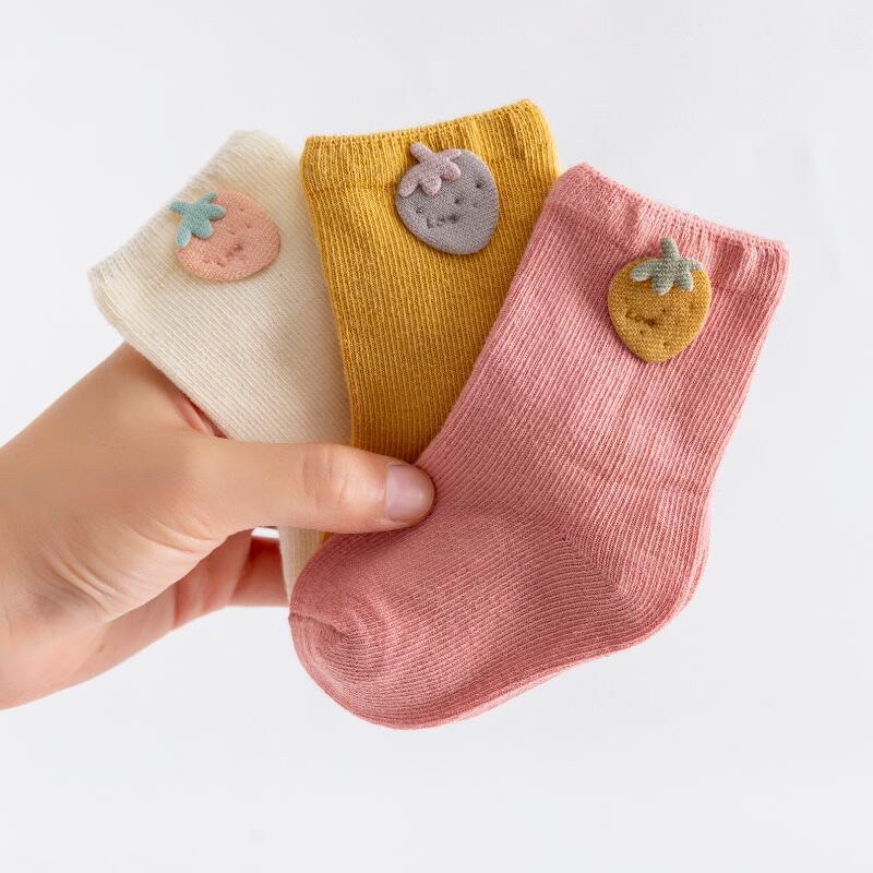 Kaos Kaki Anak Bayi Balita Polos Cute Import / Baby Kids Socks