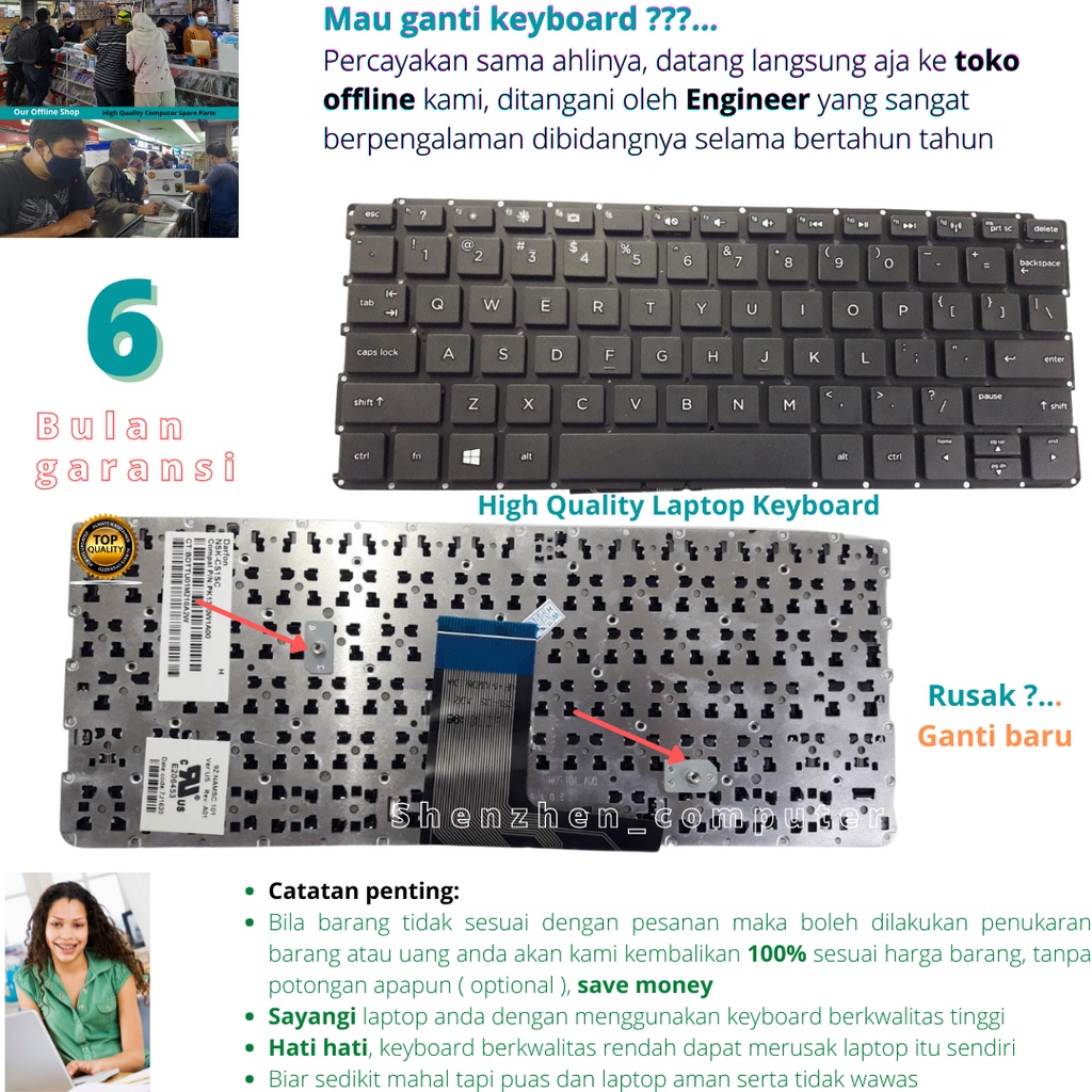Keyboard HP Pavilion 10-f001AU 10-f013AU high quality