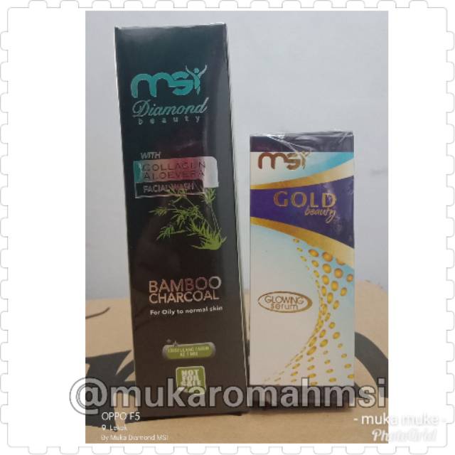Paket Glowing Sabun Bamboo Dan Glowing Serum MSI Original