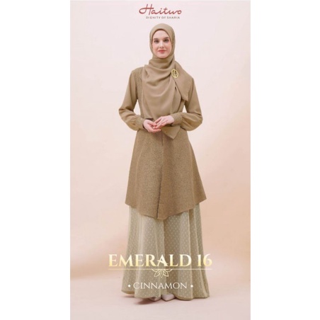 HAITWO EMERALD 016 GAMIS PLUS HIJAB HAITWO