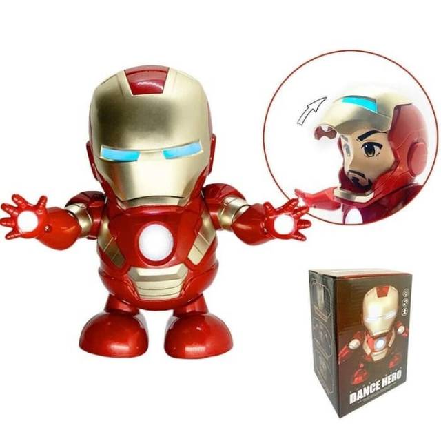 Mainan anak robot Avengers dance Ironman DANCE HERO