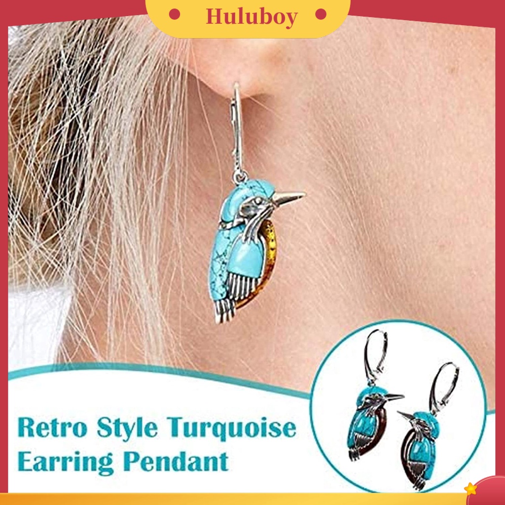 Hu Hu Hu Hu Hu Alat Bantu Pasang Kacamata♡ Anting Hypoallergenic Warna Biru Turquoise Untuk Wanita