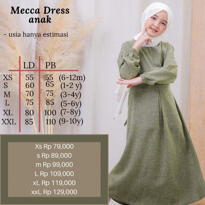 MECCA DRESS ANAK by hawacorner