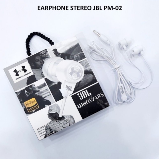 Handsfree JBL PM-02 Super Bass Headset Earphone Stereo High Quality Extra Bass OEM