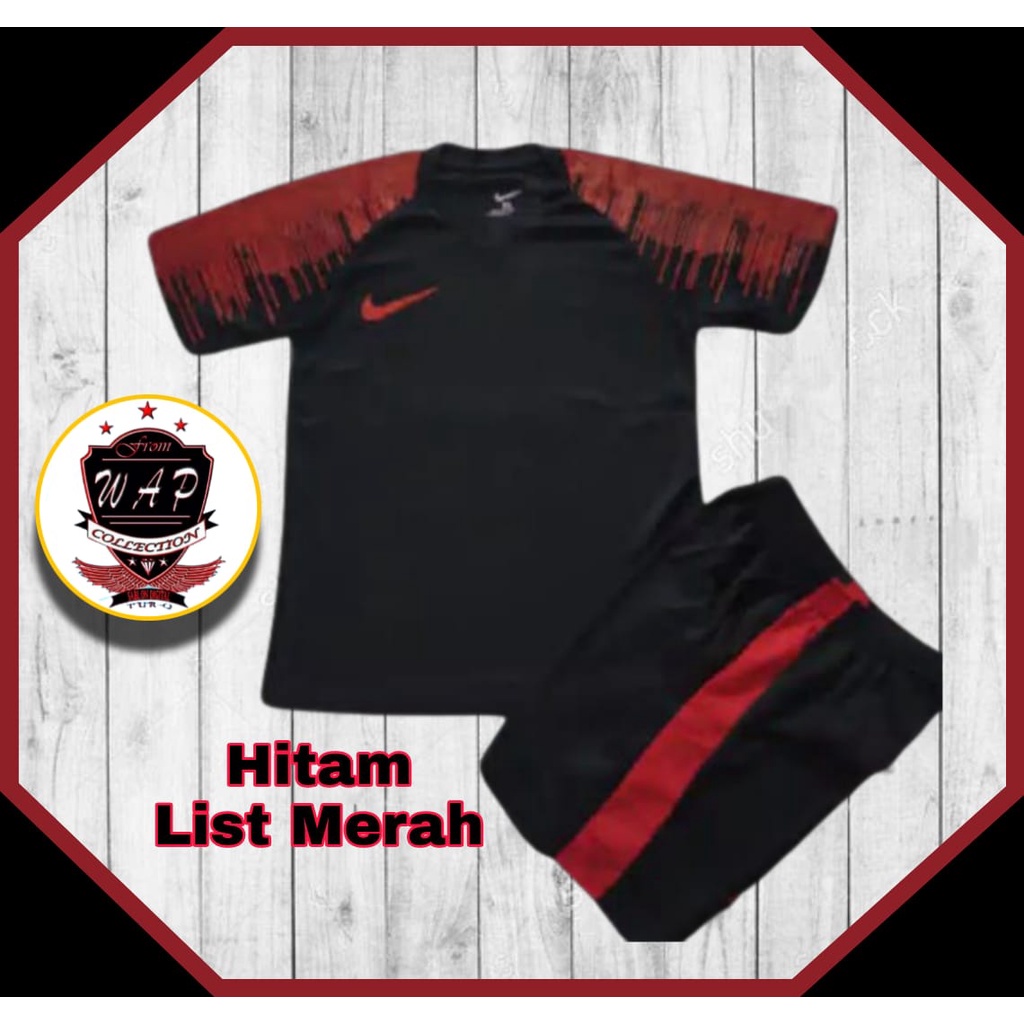 Jersey Anak Laki Laki/ Perempuan Kaos Pakaian Olahraga Baju Sekolah Sepak Bola Badminton Bulutangkis SD SMP Motif Terbaru