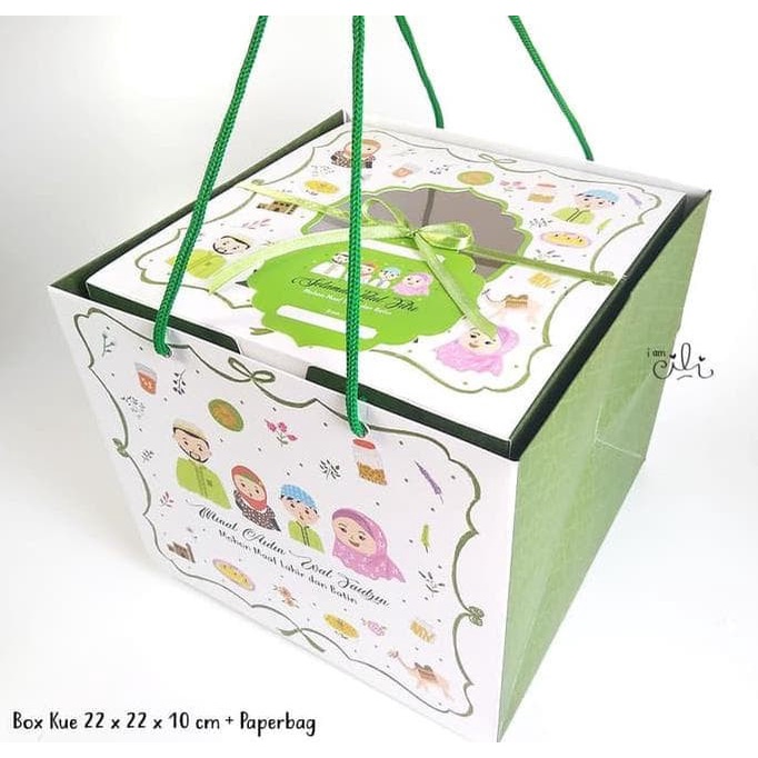 

(TERLARIS) HOT SALE PAKET (PBIF24-001+DUS22) PaperBag dan DUS 22 lebaran idul