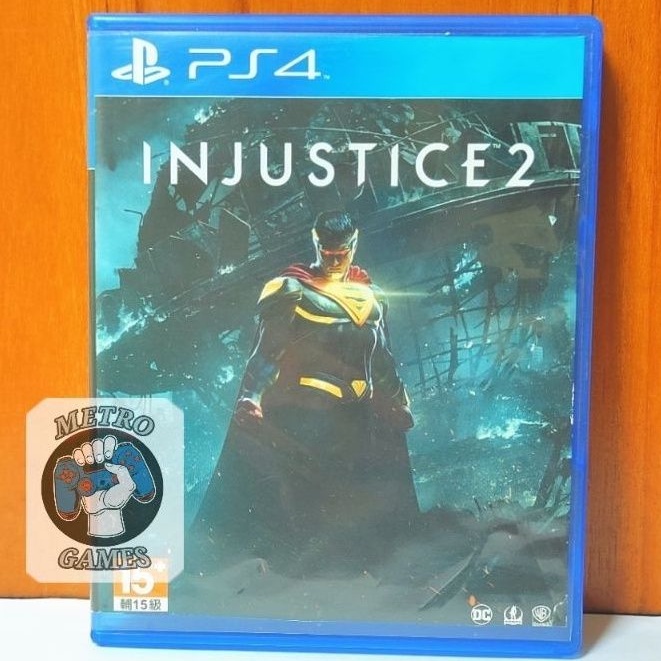 Injustice 2 PS4 Kaset Injustice II Playstation 4 PS 4 5 In Justice CD BD Game Games Super Man Super Heroes Hero DC Leagues League Comic Comics PS4 PS5 Region 3 Reg Asia Batman Bat man superman spiderman super marvel avengers anak mainan