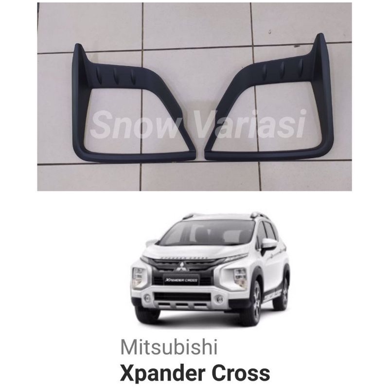 Garnish Lampu Depan Xpander Cross 2020 2021 2022 UP Hitam