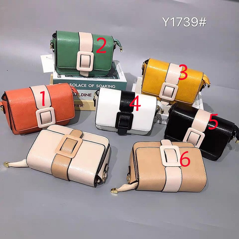 (COD) tas selempang wanita  kulit pu tas lucu kecil sling bag import murah