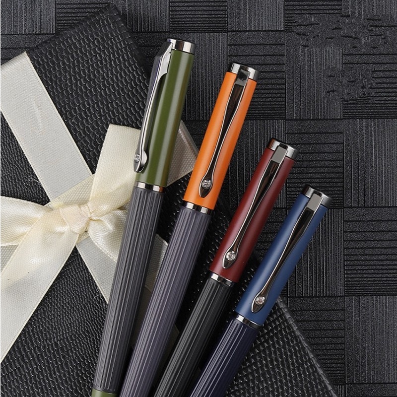 [1Pcs New Arrival Fashion Metal Ink Fountain Pen][Pen Fine 0.5mm Nib Ink Pens]