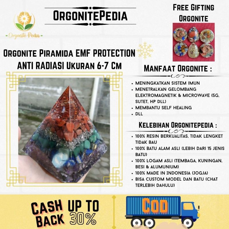 Orgonite Orgone Piramyd Ukuran Kecil Besar Orgonitepedia  Emf Protection Anti Radiasi Orgonitepedia