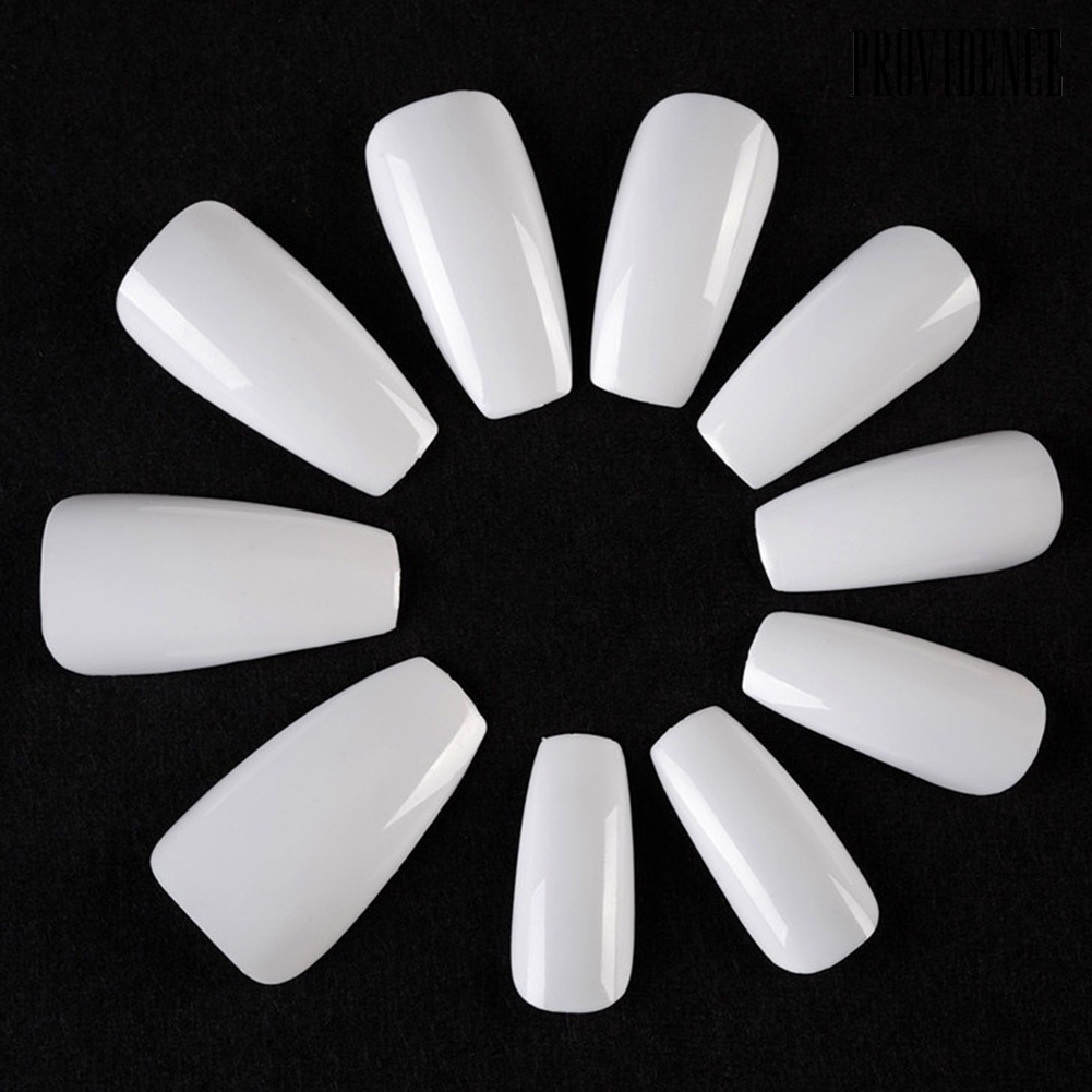 Providence 100Pcs Full Stickers Fake Nail Tips Patch Phototherapy Manicure Tool Decoration