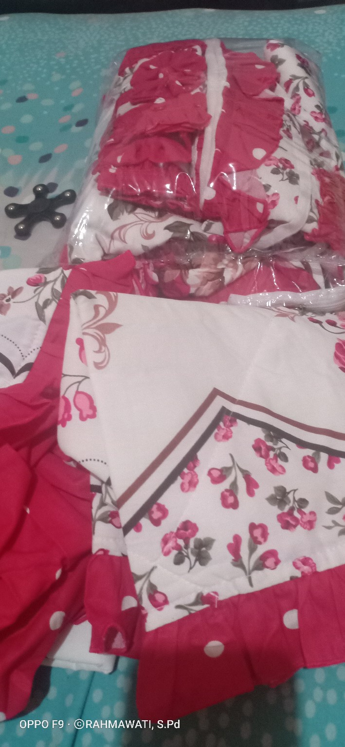 Kitchen Set Rosebell Pink (taplak Meja, Sarung Galon, Tudung Saji, Dll)