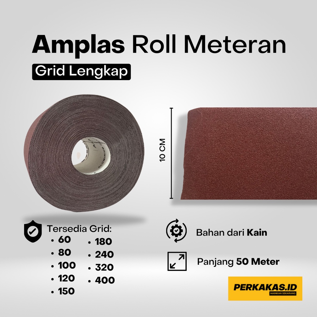 Amplas Roll Kain Meteran Grid 60-400 OWNER