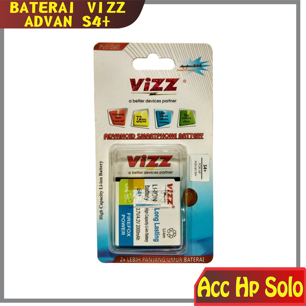 BATERAI ADVAN S4 PLUS / S4+ VIZZ DOUBLE POWER