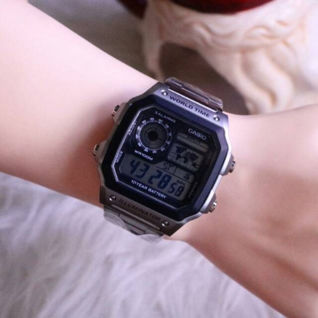 jam casio illuminator world time